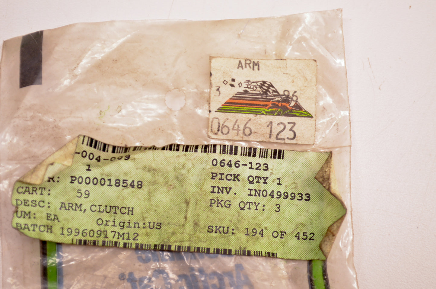 OEM Arctic Cat 0646-123 Clutch Arm Qty 3 NOS
