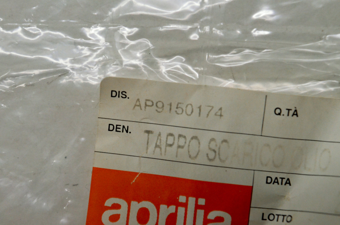 Aprilia AP9150174 Oil Grommet NOS