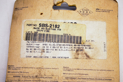 SBS SBS-2182 Brake Shoe Set NOS