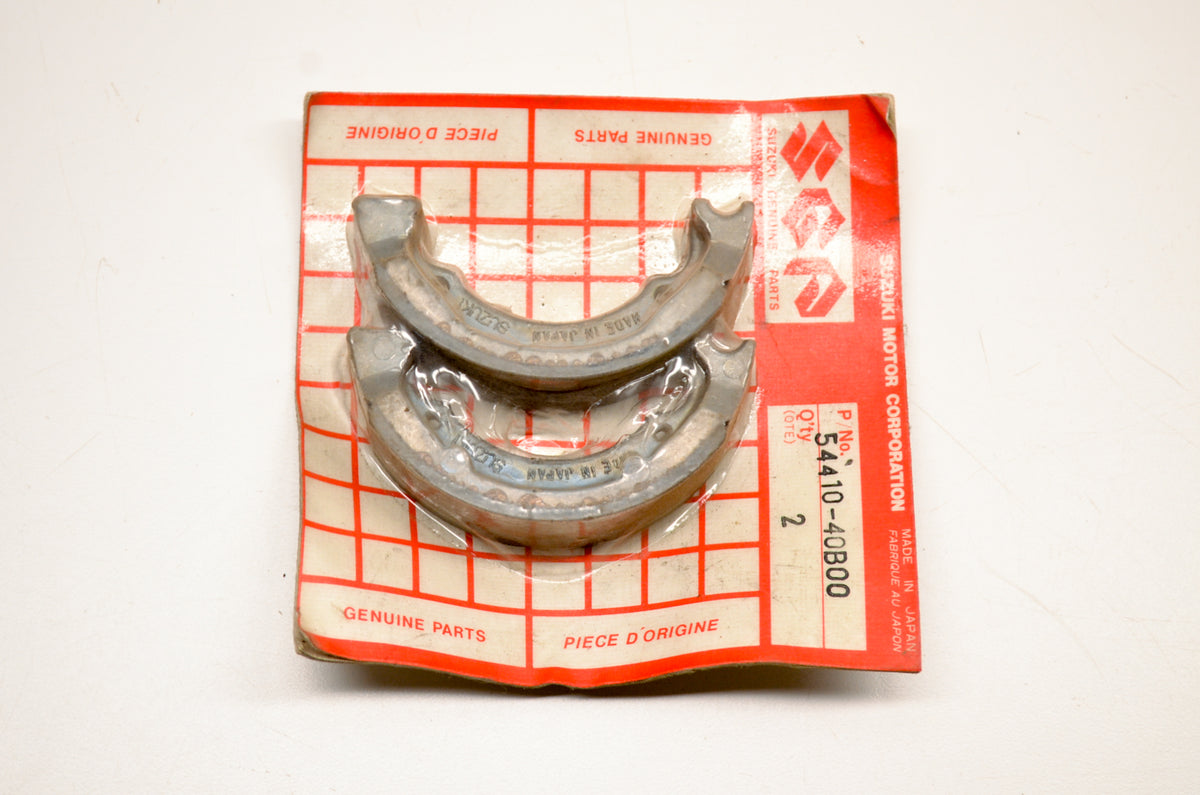 OEM SUZUKI 54400-40810 Brake Shoe Set NOS