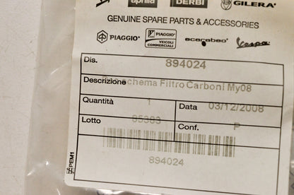 Aprilia 894024 Hose Routing Diagram Decal NOS