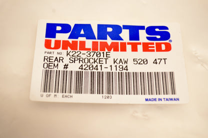 PARTS UNLIMITED K22-3701E Sprocket NOS