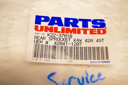 PARTS UNLIMITED K22-3701B Sprocket NOS