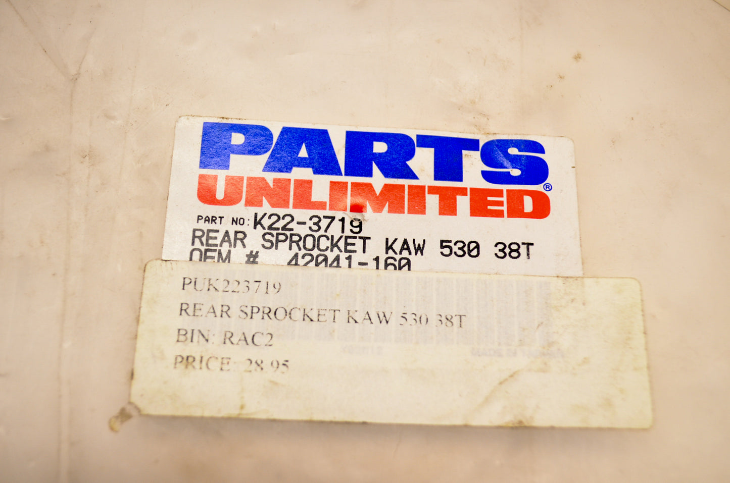 PARTS UNLIMITED K22-3719 Sprocket NOS