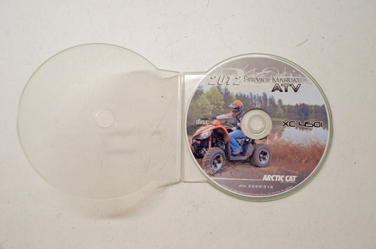 OEM Arctic Cat 2259-316 2012 ATV XC4501 Service Manual CD