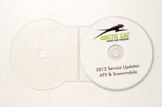 OEM Arctic Cat 2012 Service Updates ATV & Snowmobile CD