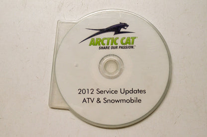 OEM Arctic Cat 2012 Service Updates ATV & Snowmobile CD