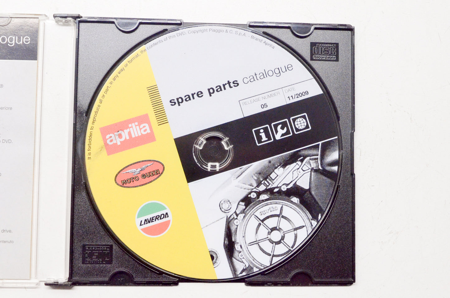 Aprilia 37931249 Spare Parts Catalogue CD Release #5