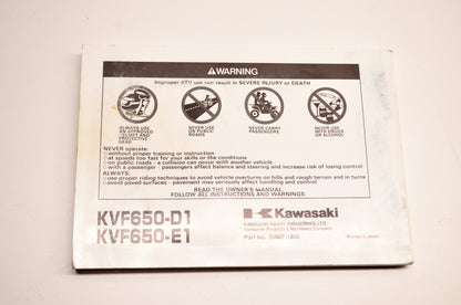OEM Kawasaki 99987-1250 Manual