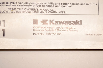 OEM Kawasaki 99987-1250 Manual