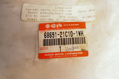 OEM Suzuki 68691-21C10-1WH Decal NOS