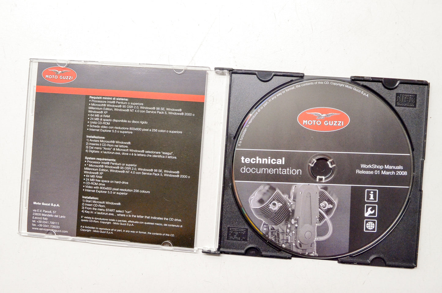 Moto Guzzi Technical Documentation Release 01 Workshop Manual
