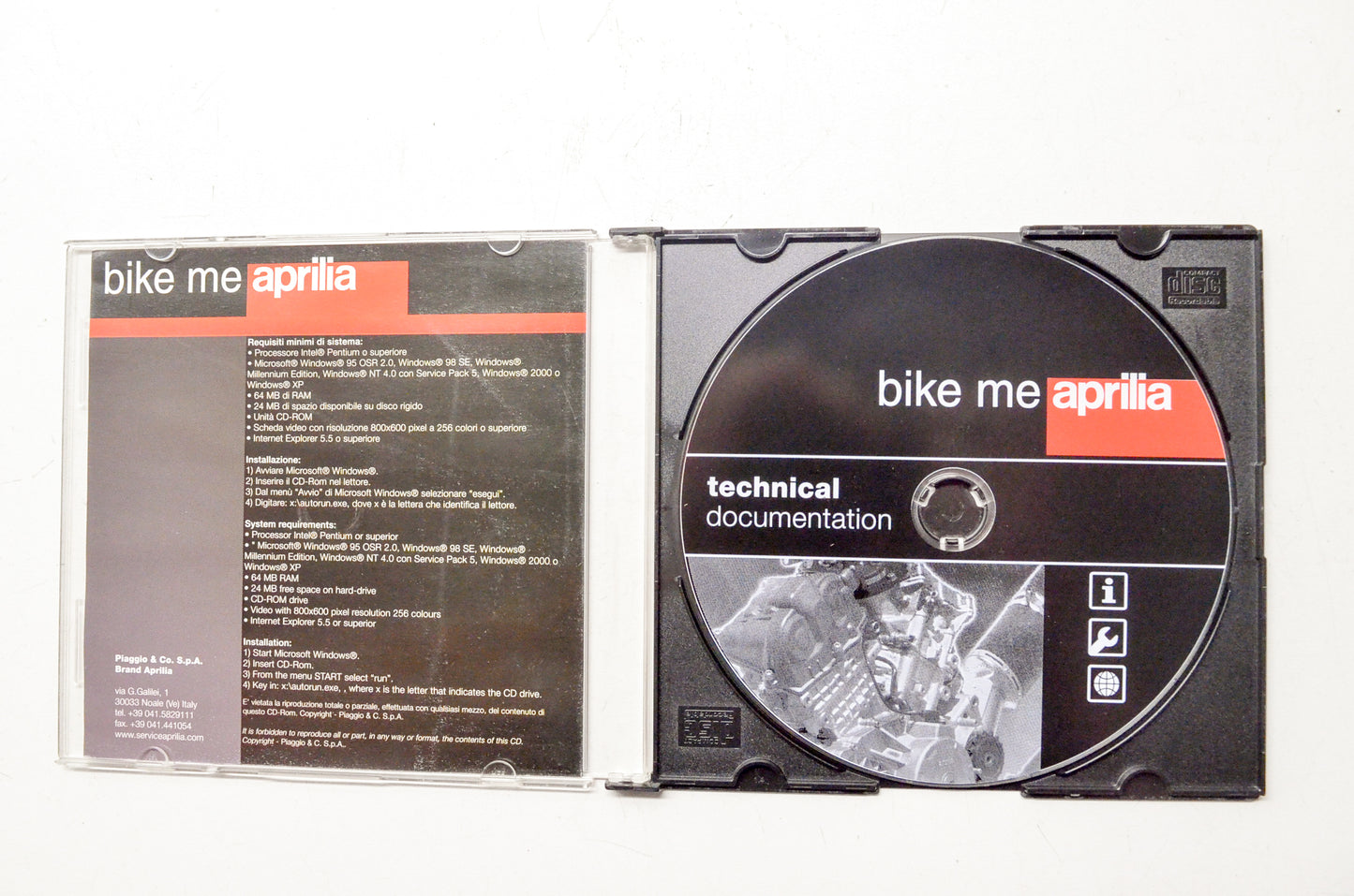 Aprilia 10512763 Technical Documentation Release 01 Workshop Manuals