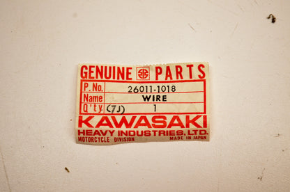 OEM Kawasaki 26011-1018 Stater Lead Wire NOS
