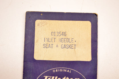 Tillotson 013546 Inlet Needle Seat NOS