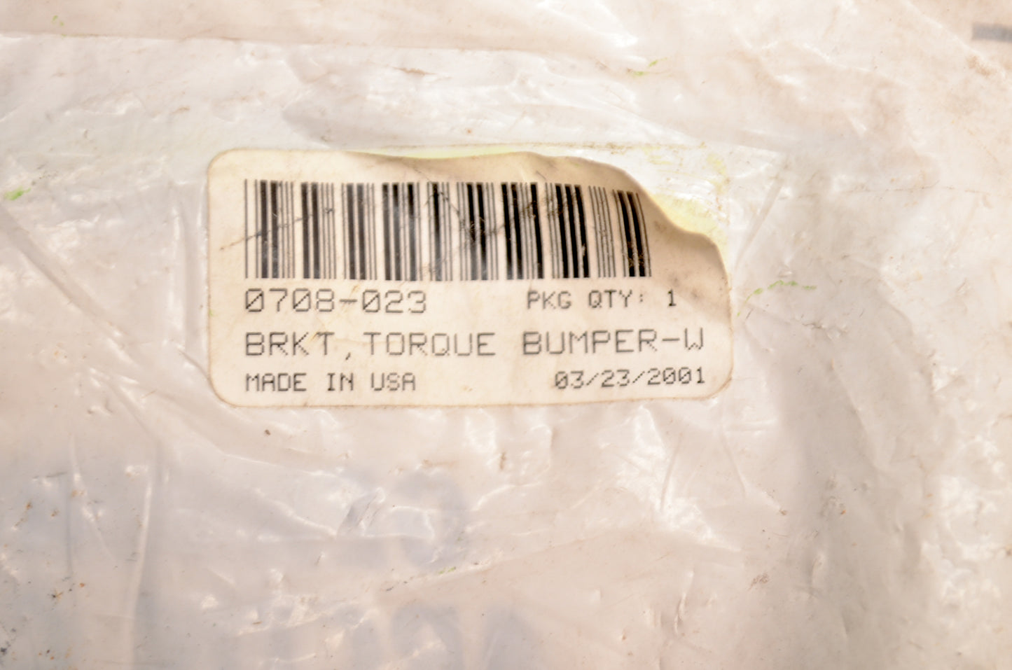 OEM Arctic Cat 0708-023 Torque Bumper Bracket NOS