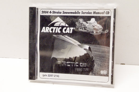 OEM Arctic Cat 2257-214 2004 4-Stroke Snowmobile Service Manual CD NOS