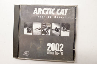 OEM Arctic Cat 2270-061 2002 Snowmobile Service Manual VOL 1/2 CD