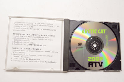 OEM Arctic Cat 2256-855 2003 ATV Service Manual CD