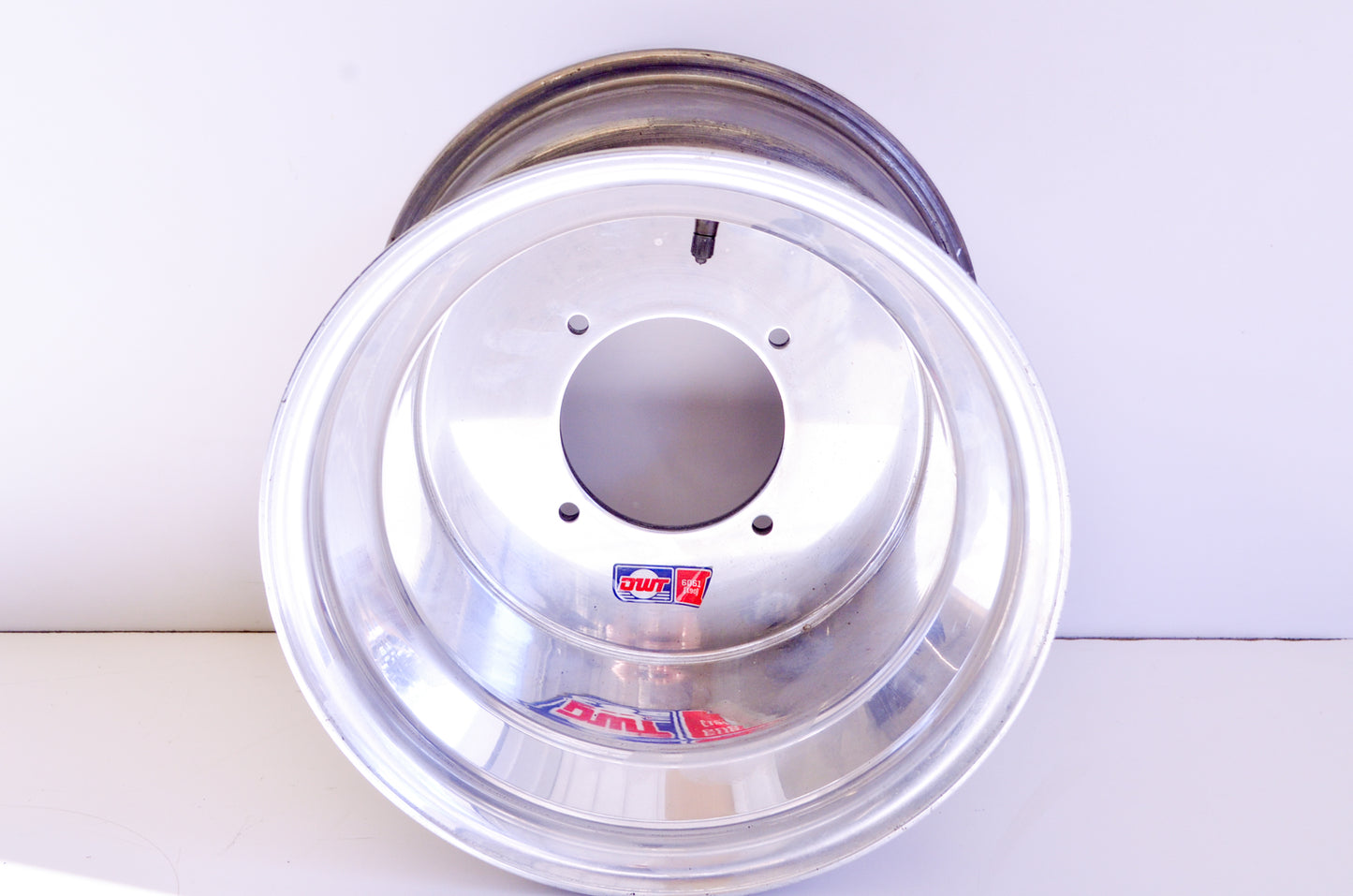 DWT 019-10 .190 12x8 4/136 Alumilite Polished Sport Red Label Wheel NOS