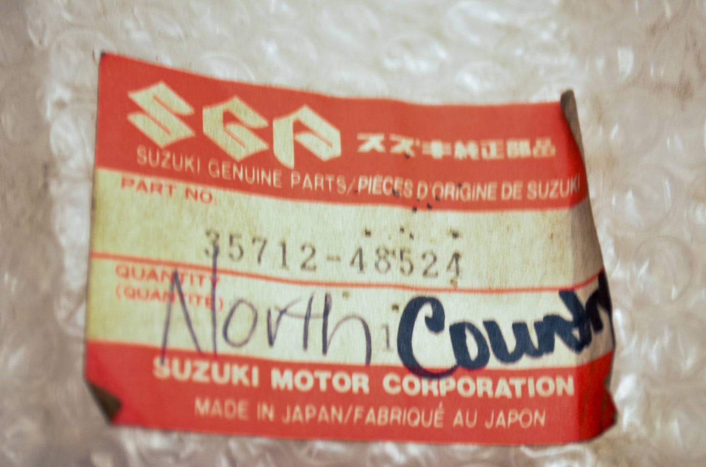Suzuki 35712-48524 Brake Light Cover NOS