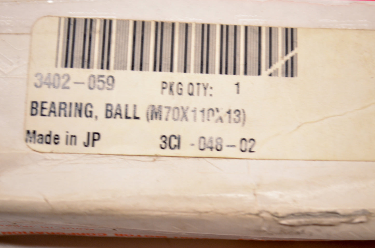 OEM Arctic Cat 3402-059 M70x110x13 Ball Bearing NOS
