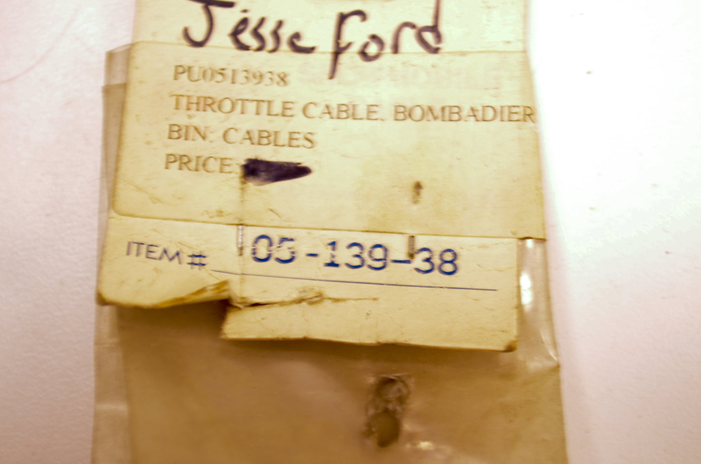 Lemans 05-139-38 Throttle and Injection Cable NOS