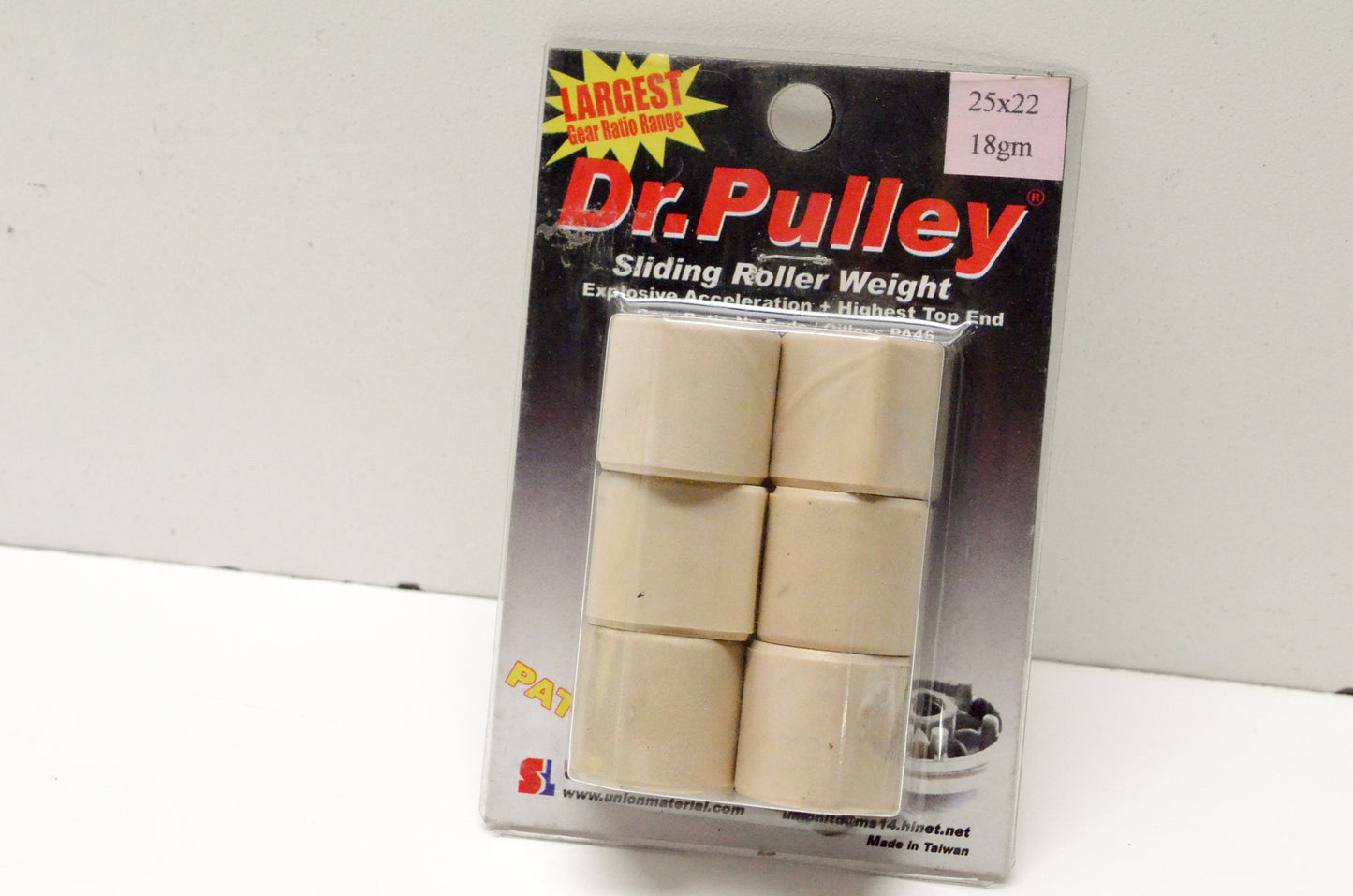 Dr. Pulley 2522 25x22 18g Sliding Roller Weight Qty 6 NOS