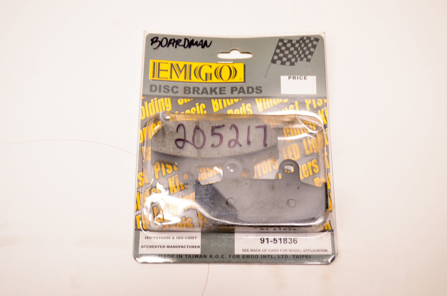 Emgo 91-51836 Brake Pad Kit NOS