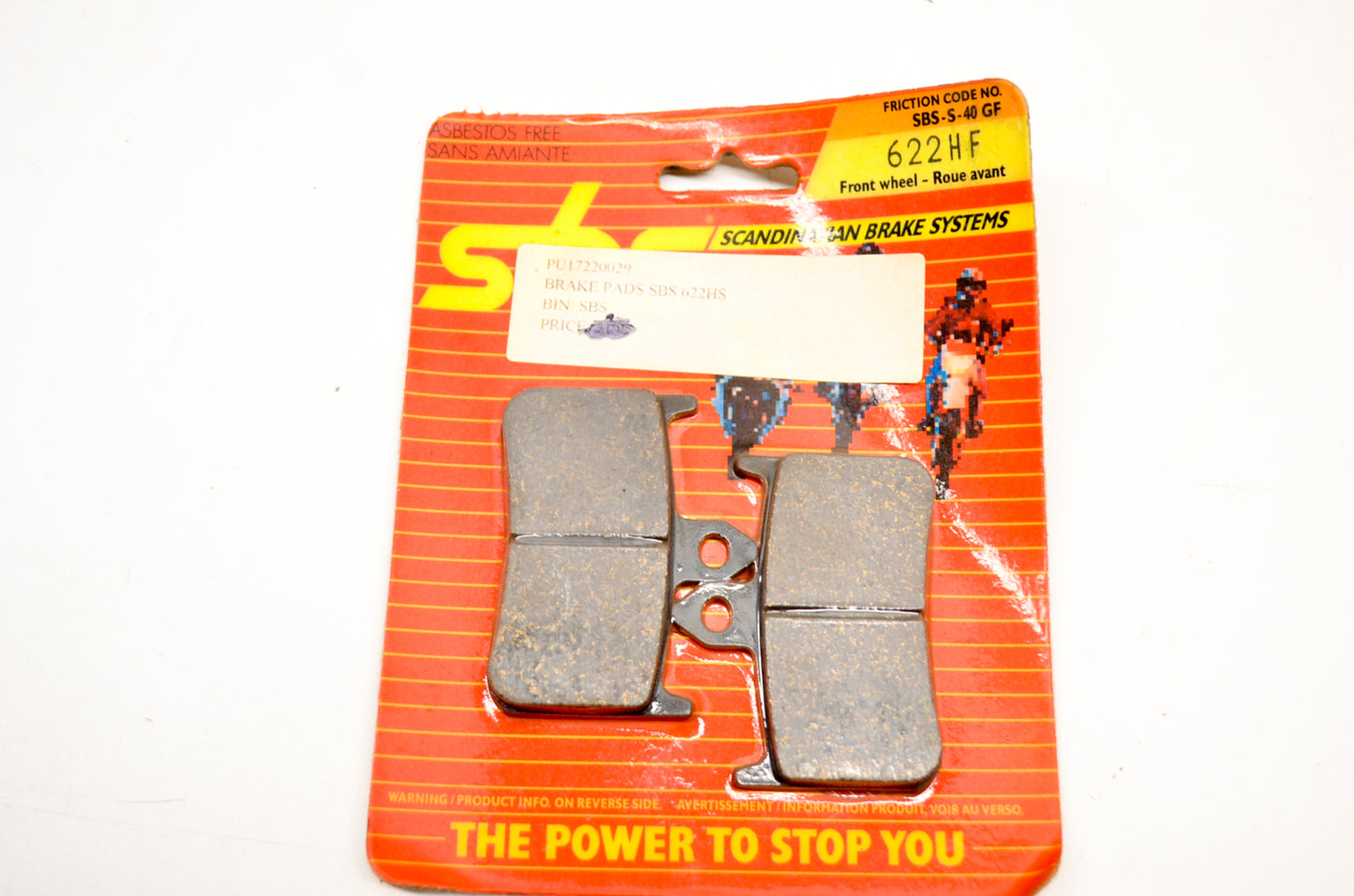 SBS 622HF Brake Pad Kit NOS