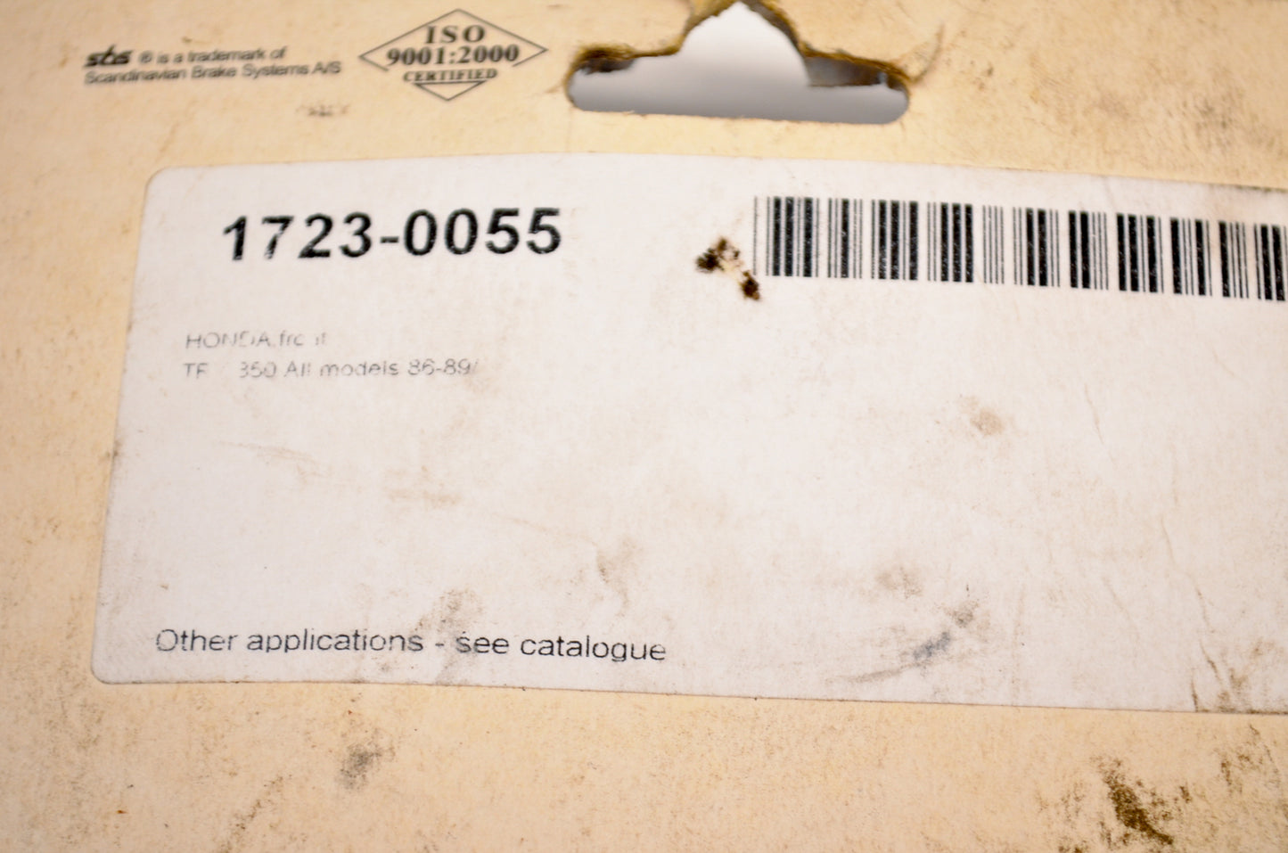 Parts Unlimited 1723-0055 Brake Shoe Kit NOS