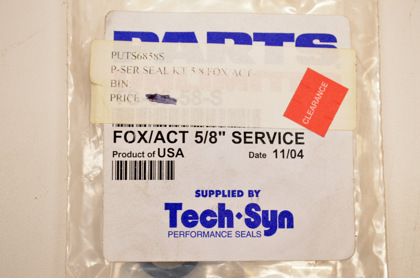 Parts Unlimited TS-68-58-S Seal Shock Rebuild Kit NOS