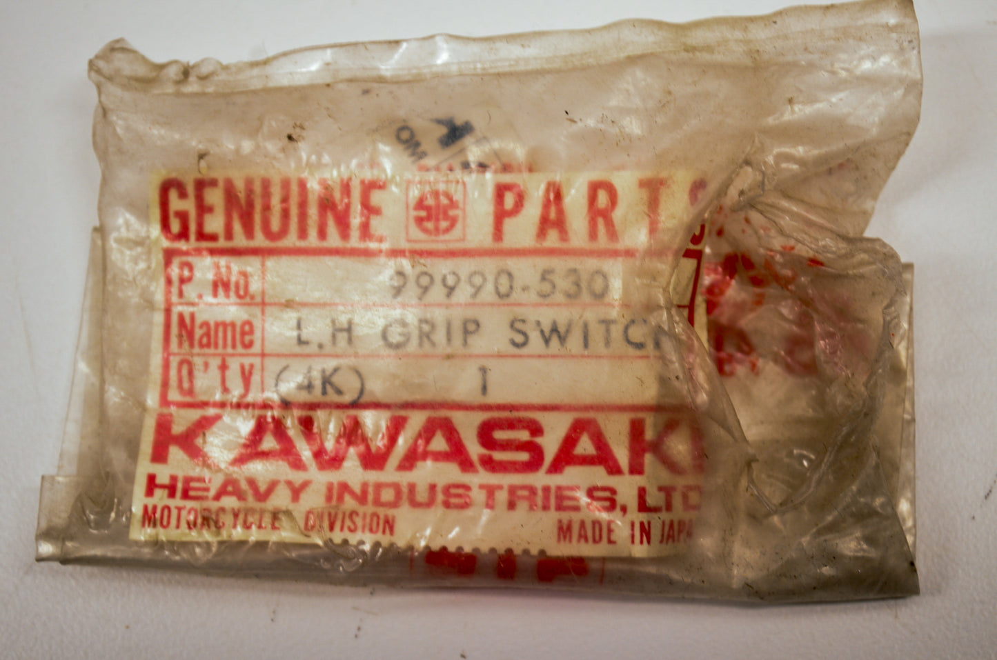 OEM Kawasaki 99990-530 Grip Switch NOS