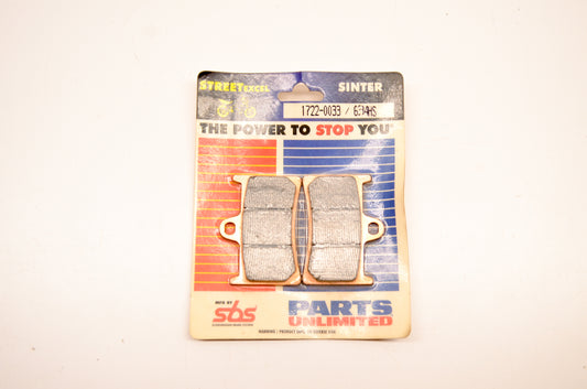 Parts Unlimited 1722-0033, FA252 Brake Pad Kit NOS
