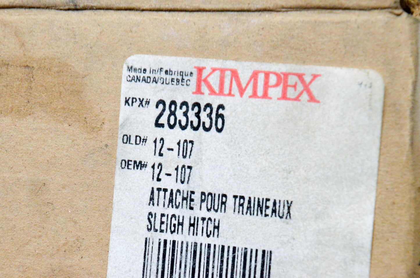 Kimpex 283336 Snowmobile Trailer Hitch Kit NOS