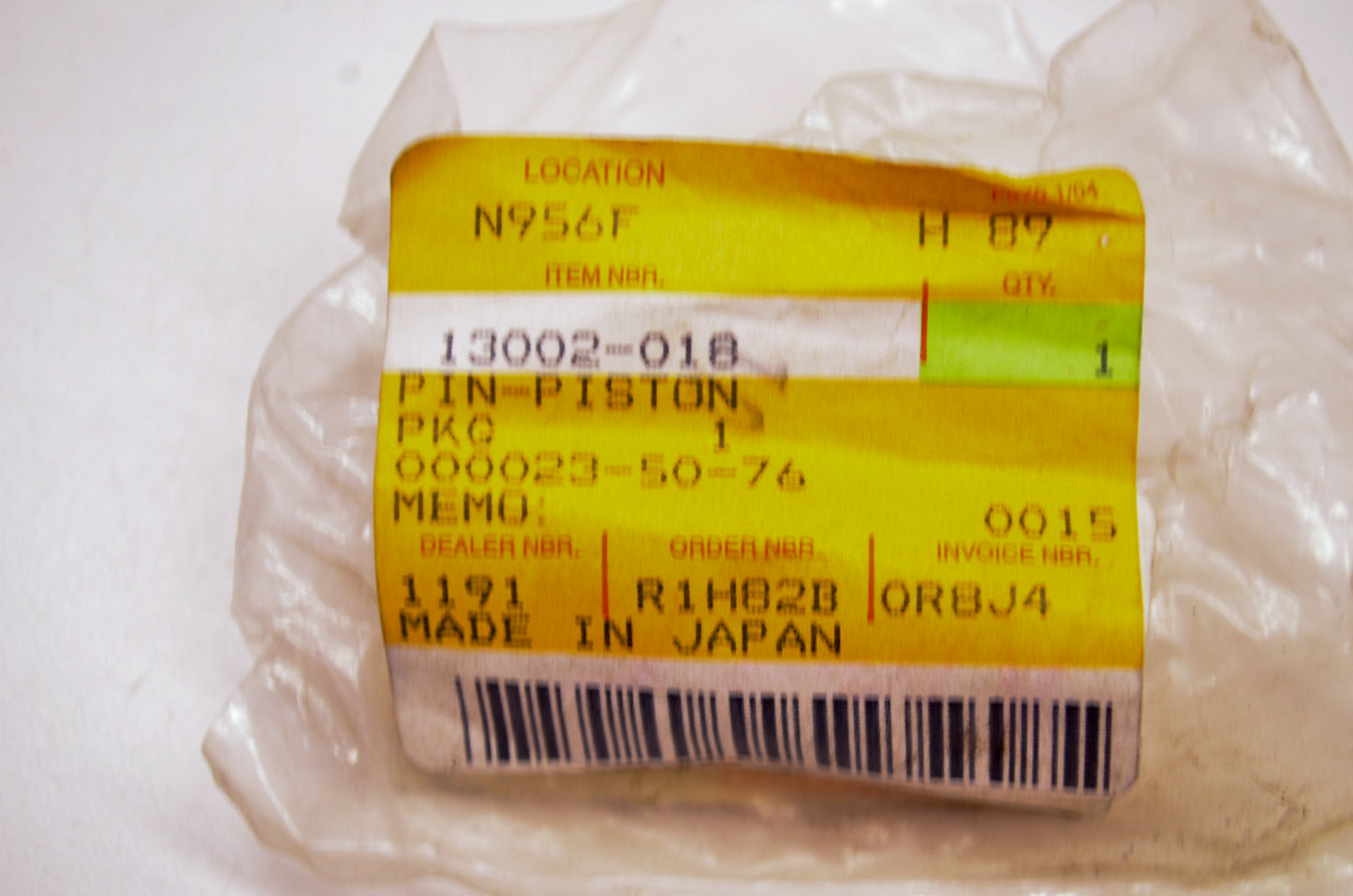 OEM Kawasaki 13002-018 Piston Pin NOS