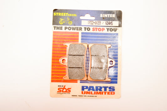 Parts Unlimited 1722-0033, 634HS, FA252-HH Brake Pad Kit NOS