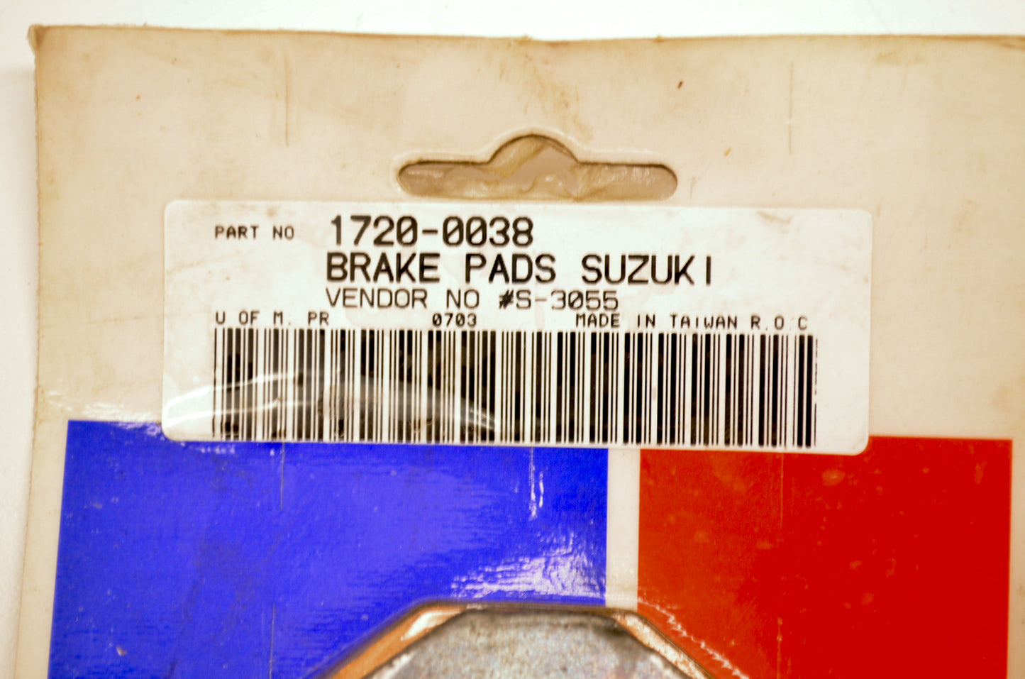 Parts Unlimited 1720-0038, S-3055 Brake Pad Kit NOS