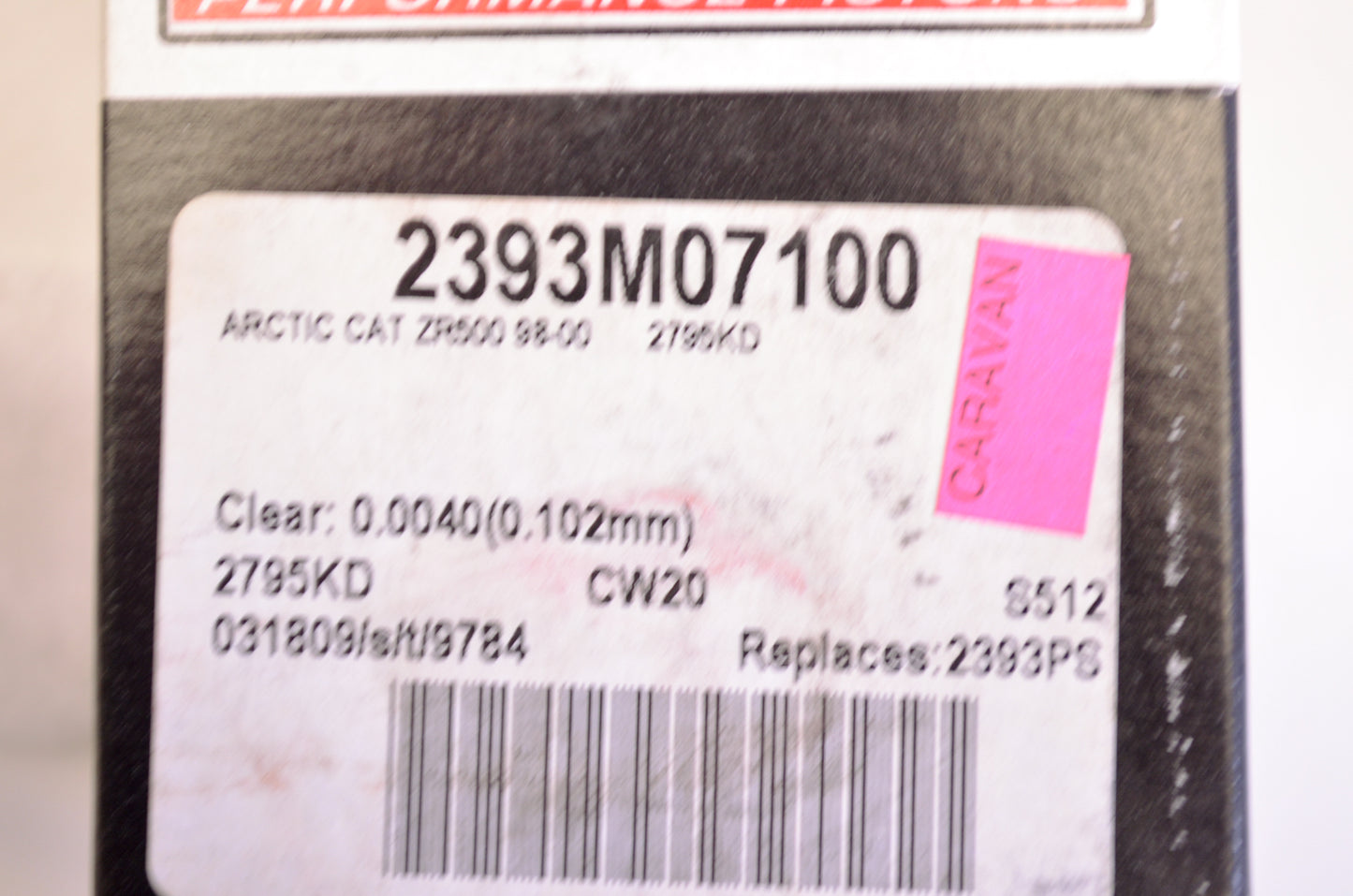 Wiseco 2393M07100, 2393PS Piston Kit NOS