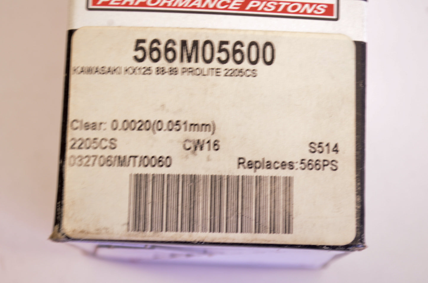 Wiseco 566M05600 Piston Kit NOS