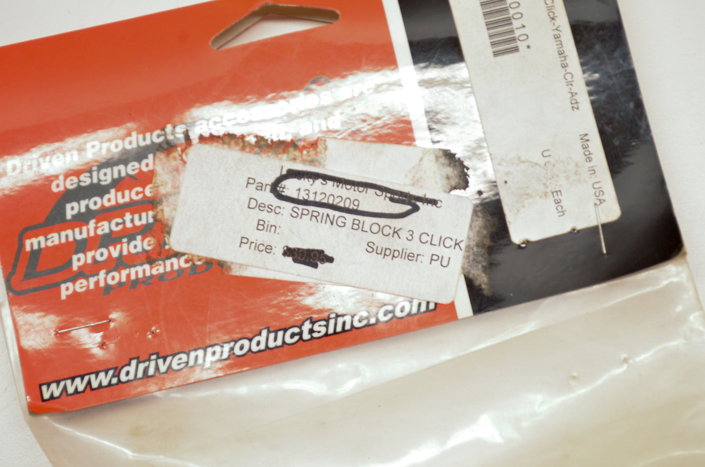 Driven 13120209, 200010 Spring Block NOS