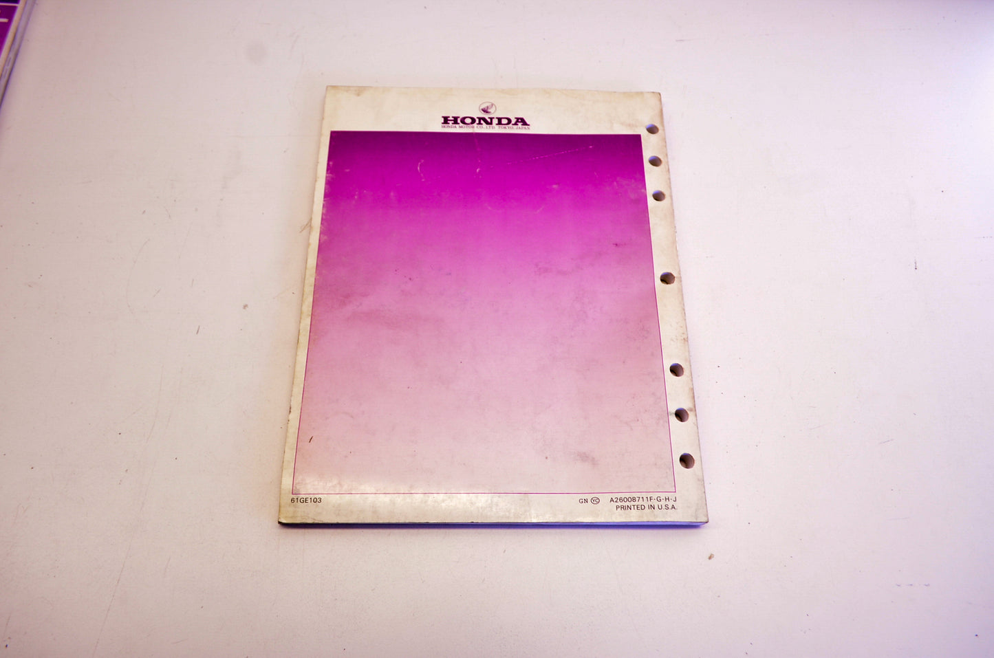 Honda 61GE103 Manual