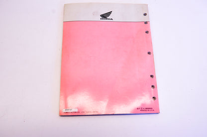 Honda 61HF101 Manual