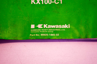 OEM Kawasaki 99920-1865-02 Manual