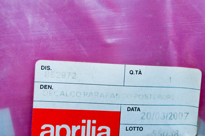 Aprilia 852972 Rear Mudgear Sticker NOS