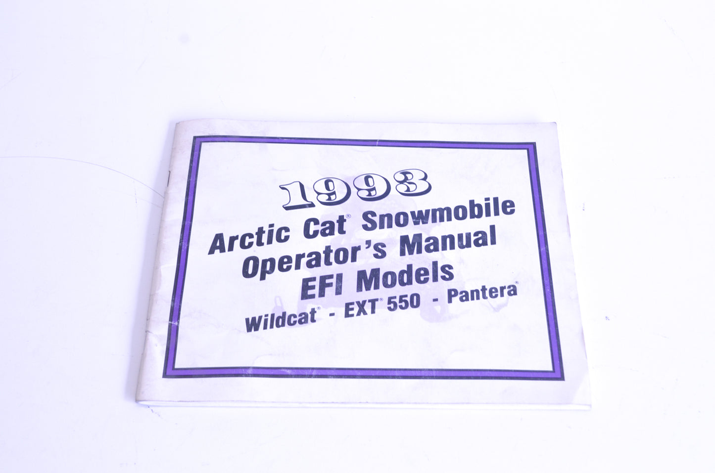 OEM Arctic Cat 2254-847 1993 Operators Manual EFI Wildcat EXT 550 Pantera