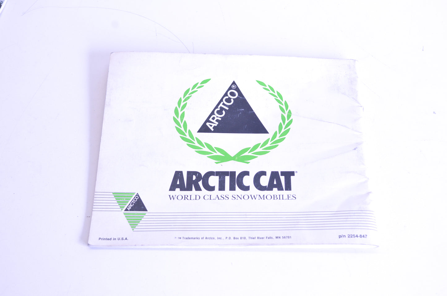 OEM Arctic Cat 2254-847 1993 Operators Manual EFI Wildcat EXT 550 Pantera