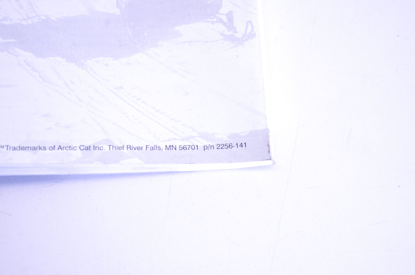 OEM Arctic Cat 2256-141 2000 ZR600 Operators Manual