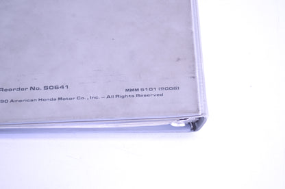 OEM Honda MMM 5101, 9006 1999 Spec Manual