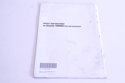 OEM Yamaha LIT-11616-10-95 Service Manual Supplement YFZ350 Banshee